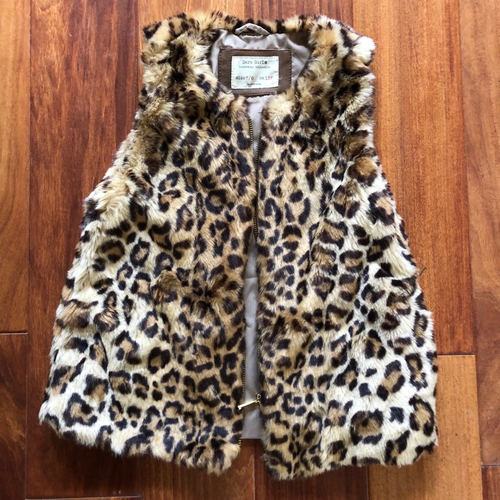 NWOT Zara Girls Faux Fur Vest